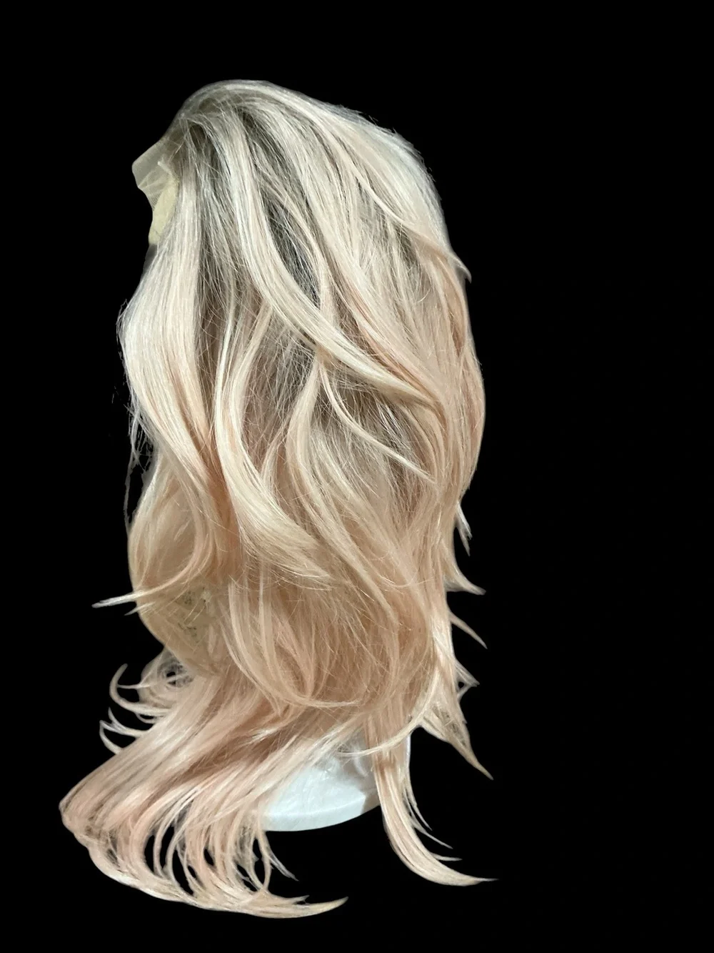 Stacy’s Story Gracie. Long Lace Front Blonde to Pink Ombre Wig